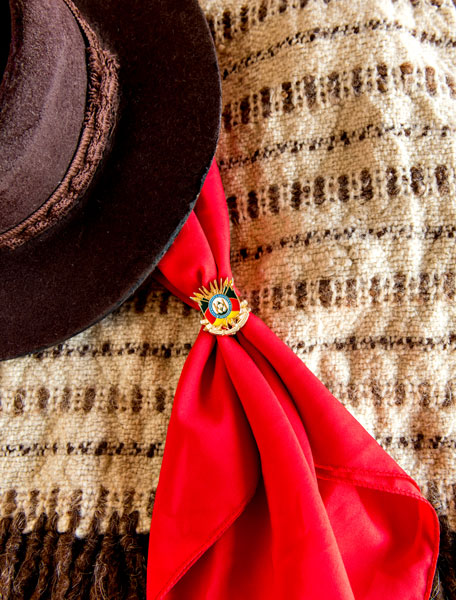 Imagem de fundo com chapéu e lenço de gaúcho